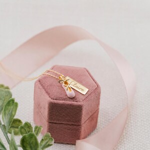 Girls 14K Gold-Plated Ballet Slipper or Ballerina Shoe Necklace - Optional Engraving - Dance Recital Gift, Kids Ballet Jewelry, Nutcracker image 5