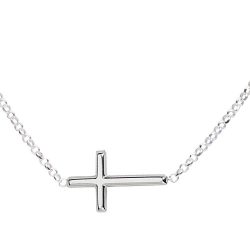 Sterling Silver Horizontal Cross 