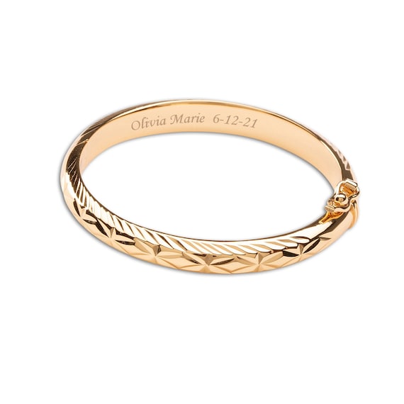 22K Gold Baby Bangle (6.30G) - Queen of Hearts Jewelry