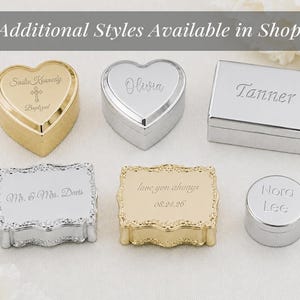 Quinceañera Gift for 15 Year Old Girls, Personalized Silver Heart Jewelry Box with FREE Engraving, Sweet 16 Gift, Sweet 15 Gift with Tiara image 7