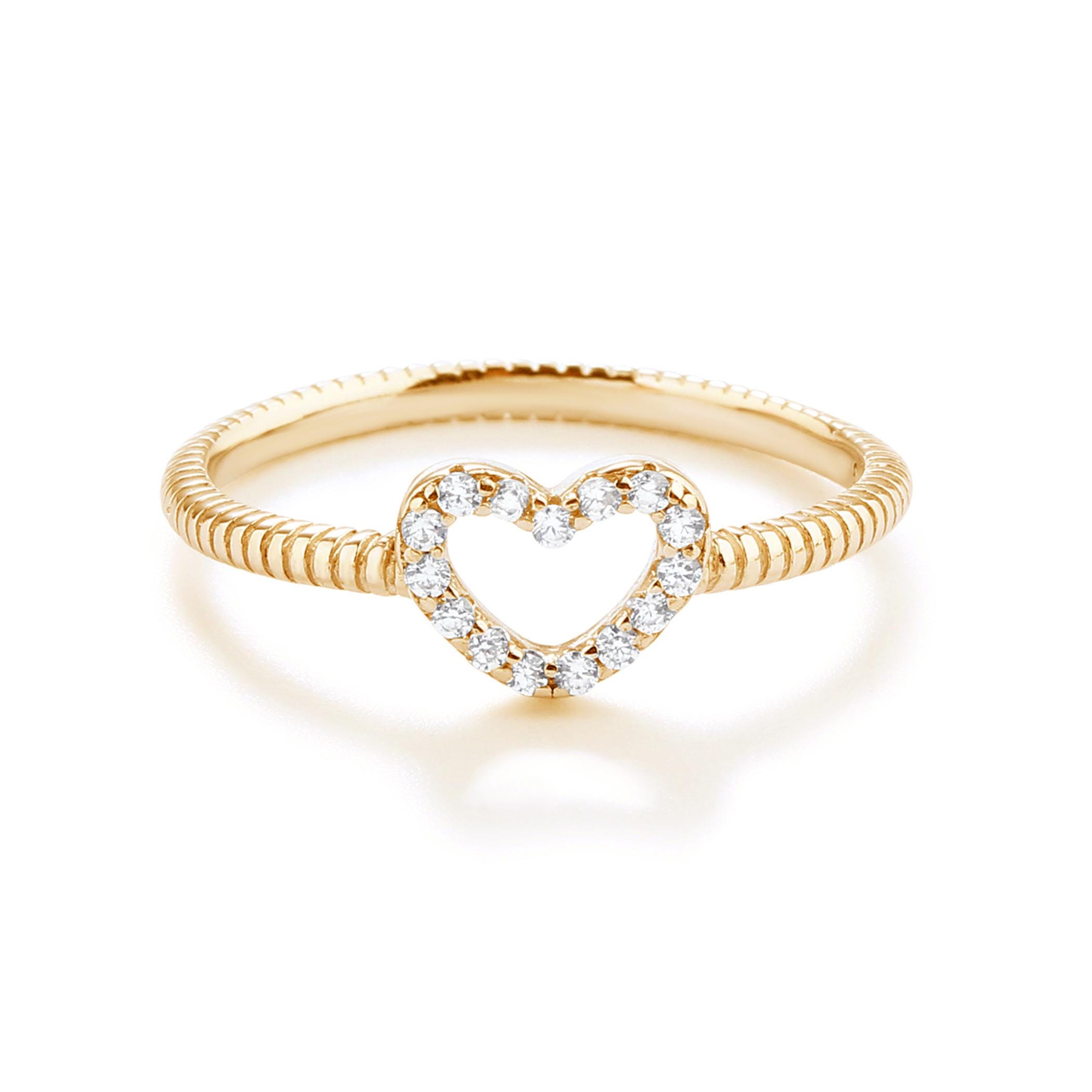 Baby Pink Color Gold Plated Contemporary Ring - CC-RNG19 main image 0