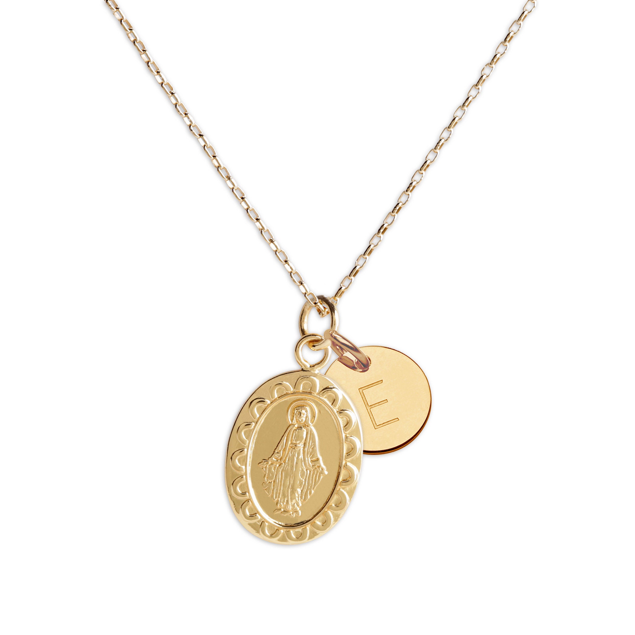 14K Gold Miraculous Medal Necklace | The Little Catholic 14K Gold Miraculous Medal (Just Medal & Jump Ring)