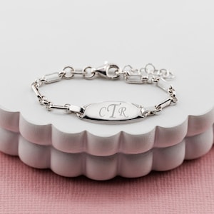 Sterling Silver CTR "Choose The Right" Reminder Bracelet, Mormon Baptism Gift for Little Girls, LDS Children's CTR Jewelry, Primary Kids