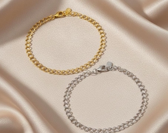 14k Gold-Plated or Sterling Silver Charm Bracelet for Adding and Collecting Charms for Little Girls, Teens, or Women, Design a Bracelet
