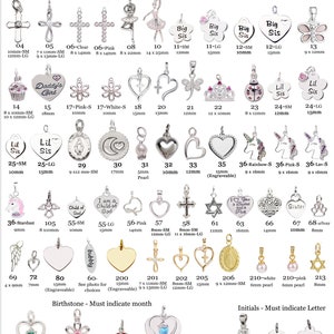Girls 925 Sterling Silver or 14K Gold-Plated Charms for Bracelets or Children's Charm Necklaces, Individual Charms, Jewelry Making Supplies