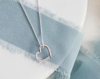 1 Pezzo Collana Con Ciondolo A Forma Di Cuore In Argento Sterling - Foto 6