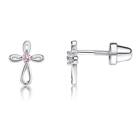 Baptism Gifts For Girls Czcpp-925 Sterling Silver Cubic Zirconia