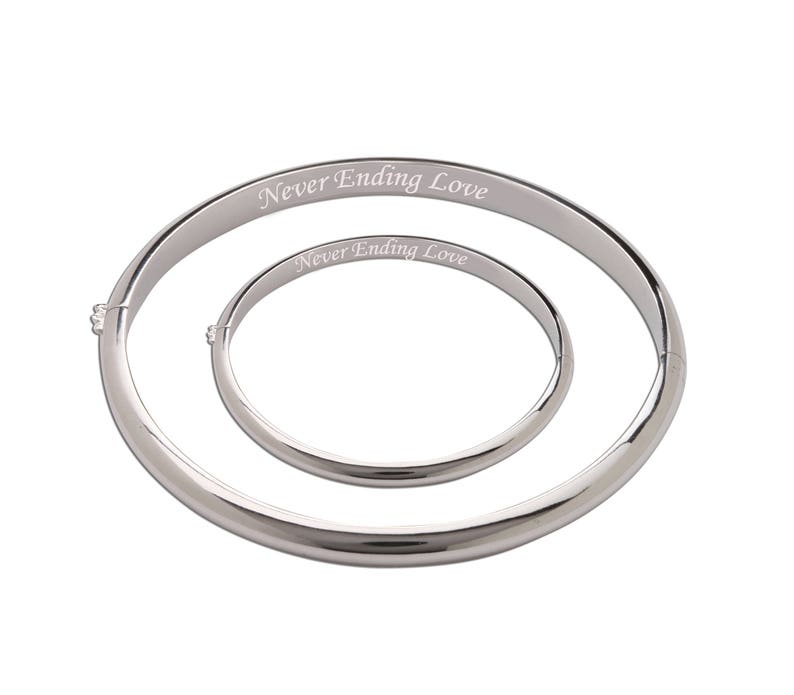 Sterling silver mum bangle Clearance