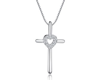 Sterling Silver Cross Necklace 
