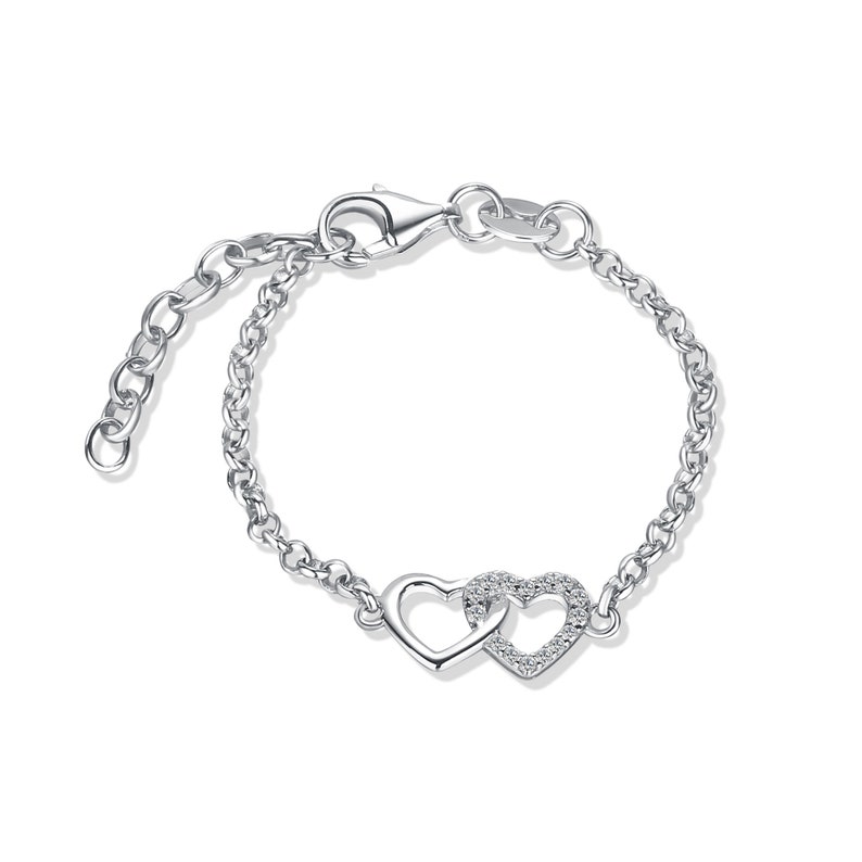 Sterling Silver Mom and Me 2-piece Bracelet Set HEARTS - Etsy