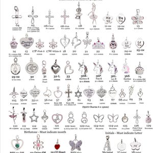 Girls 925 Sterling Silver Charms for Bracelets or Children's Charm Necklaces, Individual Charms, Jewelry Making Supplies