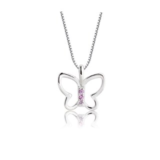 Collana Farfalla In Argento 925 Per Donna – Ciondolo Regolabile A Doppio Strato, Gioiello Ipoallergenico In Confezione Regalo