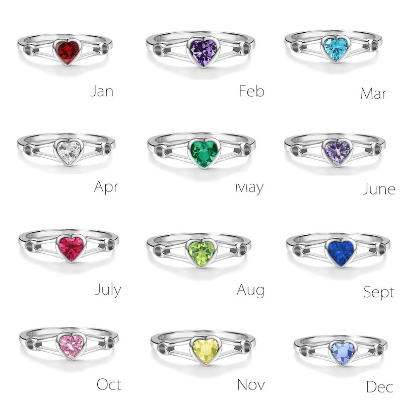 Color Rings Baby Sterling Silver Birthstone Baby Ring, Gift for Toddler Little Girls ...