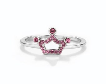 Pink tiara ring deals