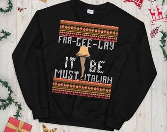 Leg lamp,Funny ugly Christmas sweater, unisex Christmas sweater, ugly Christmas sweater, Christmas story sweater, leg lamp sweater, fragile
