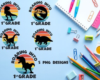 Back to school shirt, 1st grade shirt, dinosaur shirt, first grade dinosaur shirt, boys shirt, T-rex shirt, triceritops shirt, Raptor shirt
