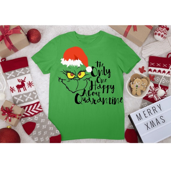 Funny Christmas Shirtquarantine Christmas Christmas Shirt Etsy