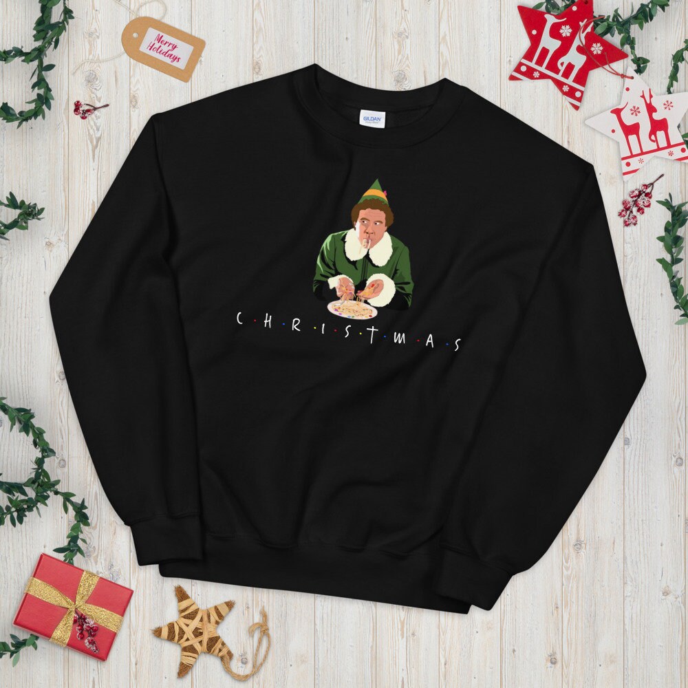 Buddy The Elf, Elf Christmas Sweater, Funny Christmas Sweater, Ugly Christmas Sweater, Buddy Christmas Sweater Bespoketshirt