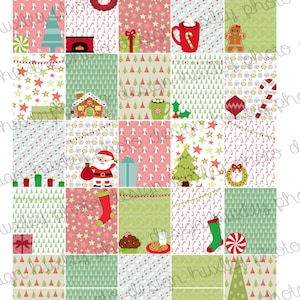 Weihnachten helle Layout 2-in-1-Boxen/Aufkleber für EG-Planer (druckbar)