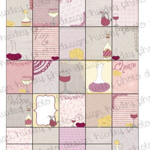 Wine & Cheese 2-in-1 Boxes/Stickers for EC Planners (PRINTABLE)