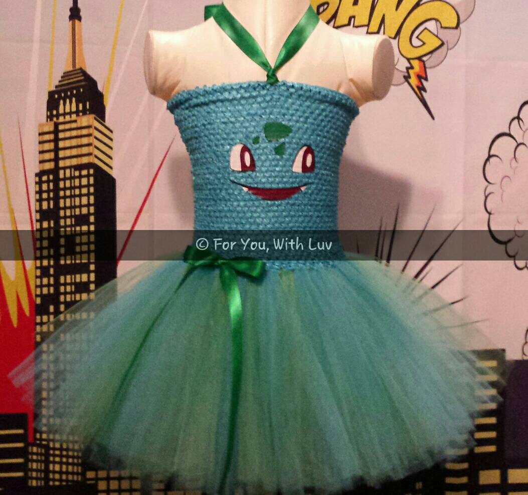 Pokémon Bulbasaur Tutu Dress. Pokémon Tutu Dress. Halloween Etsy