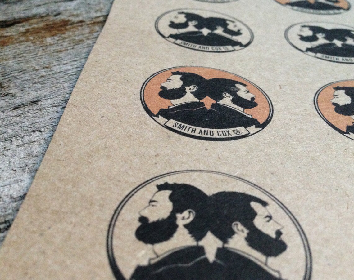 Kraft Paper Labels Brown Kraft Printable Sticker Paper Etsy