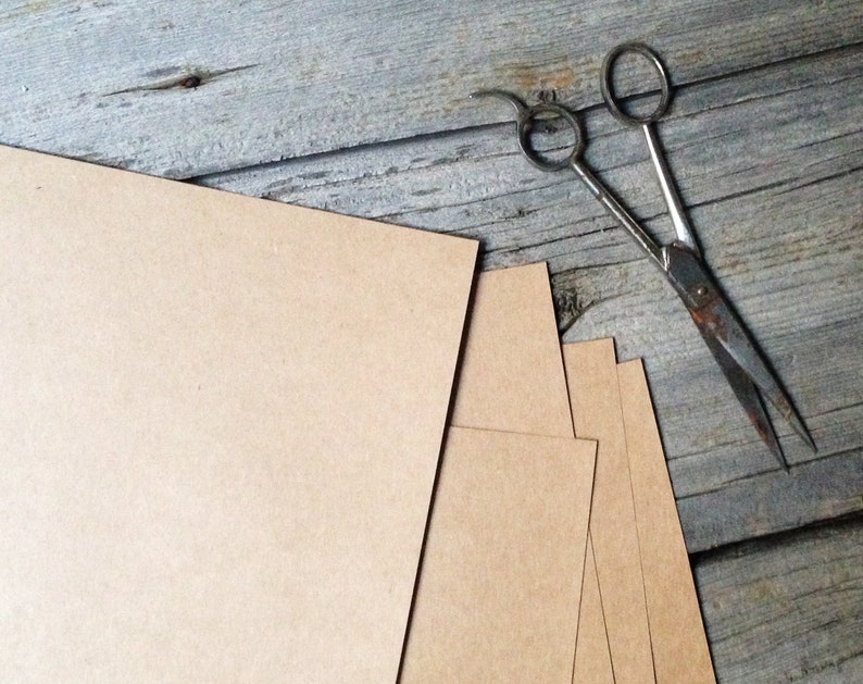 kraft paper labels brown kraft printable sticker paper etsy