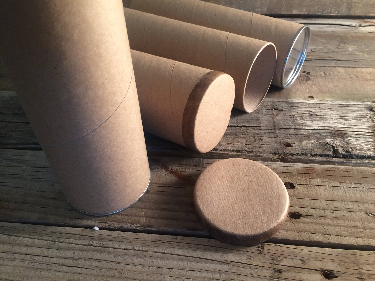 Tube Container End Caps Paper Tube End Caps for 3 Etsy