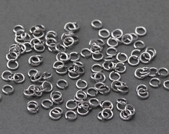 3,4,5,6 y 10 Mm-vendedor de Reino Unido Jumprings Plateado Plata 100 Piezas