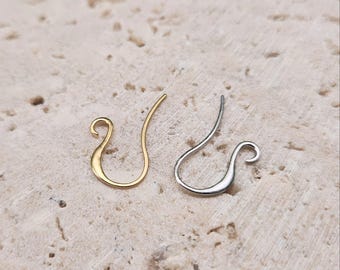 10% OFF (40 Pieces) . Hook Earring .  Wholesale Jewelry Supply . Matte Plated / 20Pairs - Item No. AC071