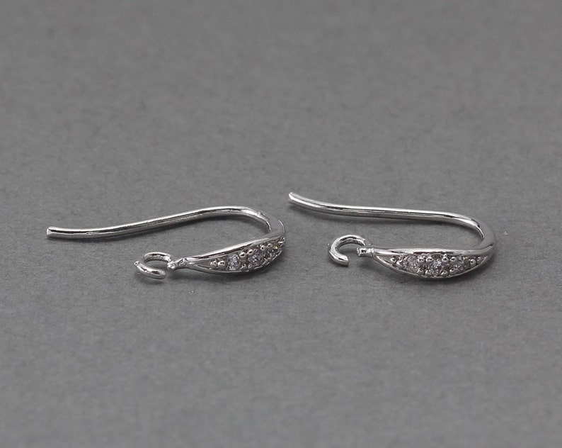 Hook Earring . Earring Component .Wedding Bridal Jewelry . Etsy