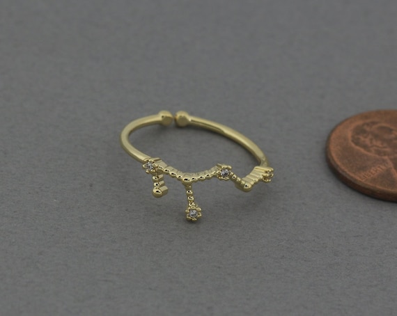 Anillo Ajustable Signo del zodiaco Anillos del Zodíaco