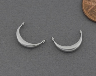Charm tiny crescent moon - Charm in argento delicato - Ciondolo in