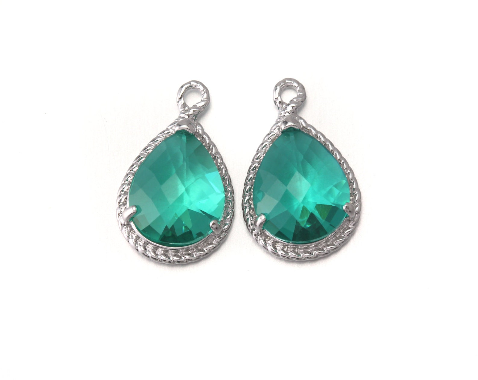 Hiddenite Glass Pendant . Jewelry Craft Supplies . Polished Etsy