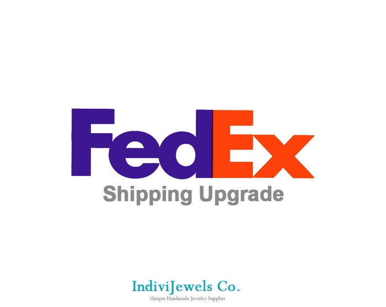 May include: FedEx logo in purple and orange with the text "Shipping Upgrade" below. The logo is on a white background.