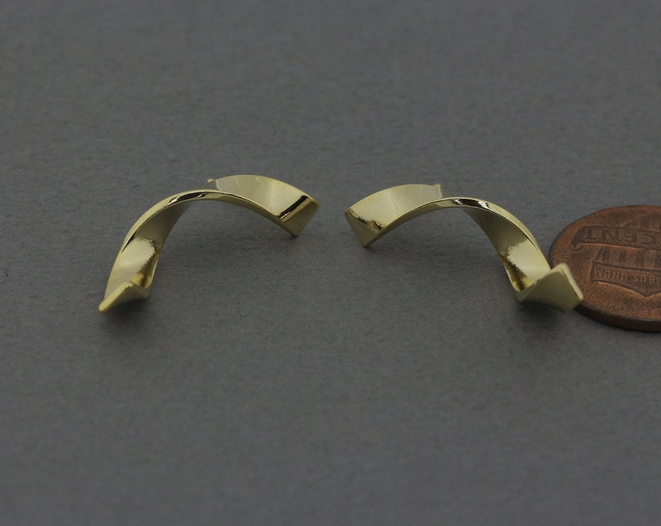 Twisted Bar Earrings - Etsy