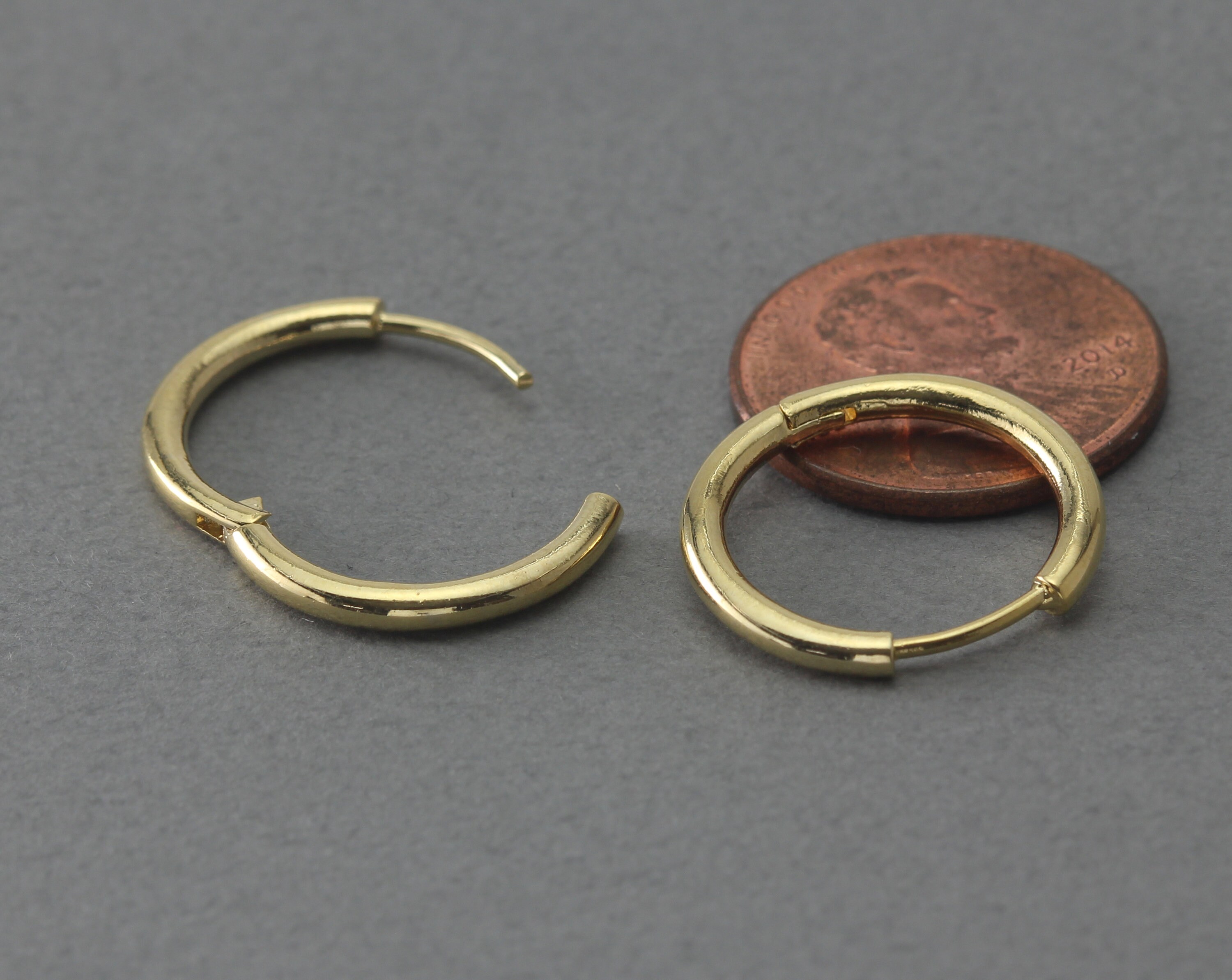 2mm thick hoop earrings