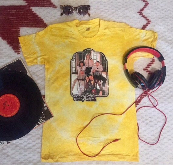 TIE DYE Cheap Trick VINTAGE Rock Tee xs