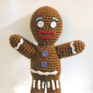 Gingerbread Man Crochet PATTERN (Not actual item)