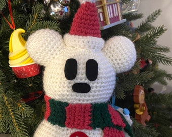 Mickey Snowman Crochet PATTERN (Not actual item)