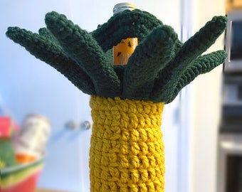 Pineapple Wine Holder Crochet PATTERN (Not actual item)