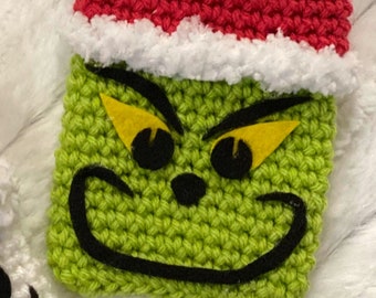 The Grinch Gift Card Holder Crochet PATTERN (Not actual item)