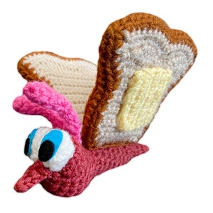 Alice in Wonderland's Bread & ButterFly Crochet PATTERN (Not actual item)