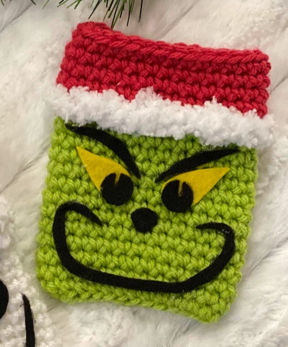 The Grinch Gift Card Holder Crochet PATTERN (Not actual item)
