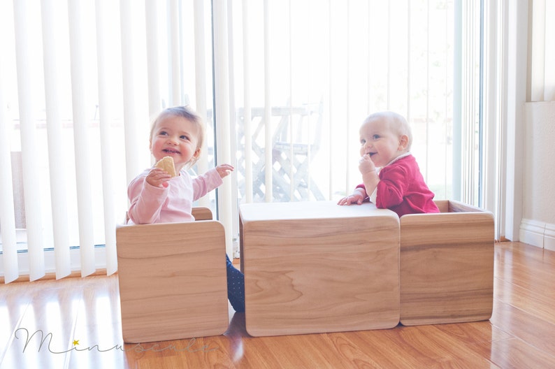 Montessori Cube Chair Set 1 large 1 small