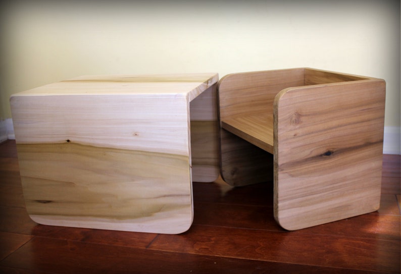 Montessori Cube Chair Set 1 large 1 small