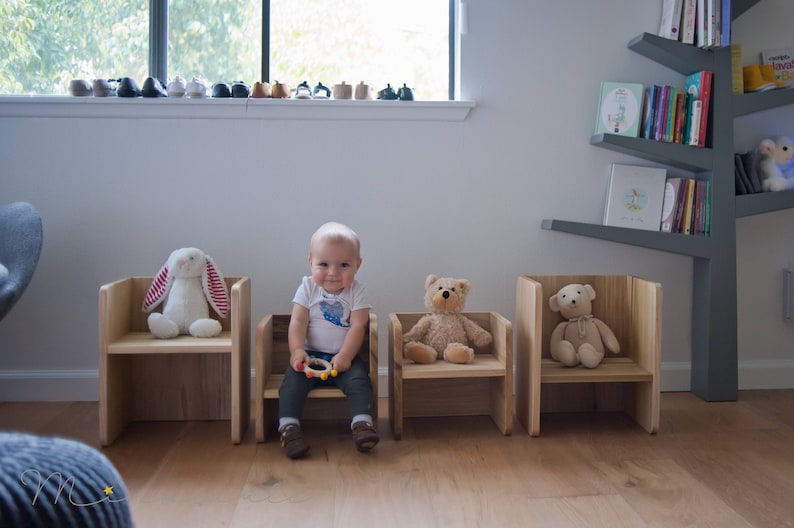 Montessori Cube Chair Set 1 large 1 small