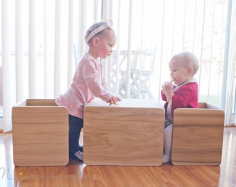 Montessori Inspired Cube Chairs By Naturababy On Etsy