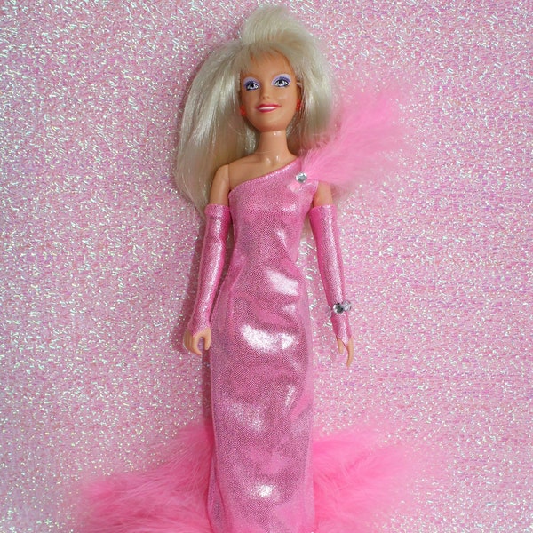 Cazjar Hasbro Size JEM Doll Fashion - Jem Feather Gown Outfit