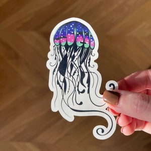 Pegatina de vinilo Jazzy Jellyfish